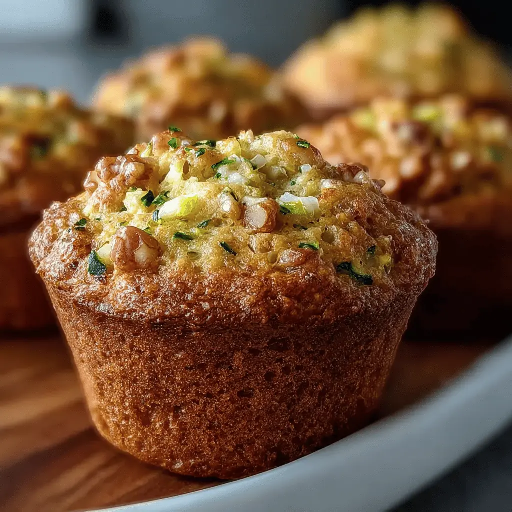 Pineapple Walnut Zucchini Muffins