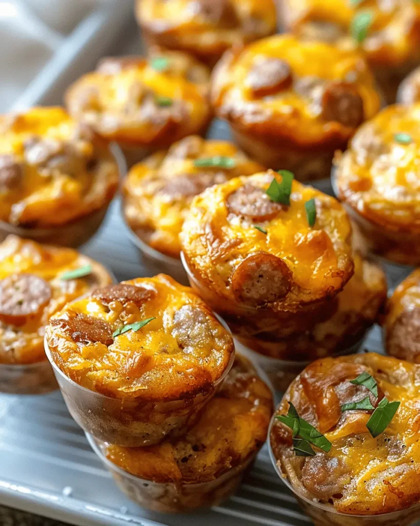 High-Protein Pancake Sausage Mini Muffins