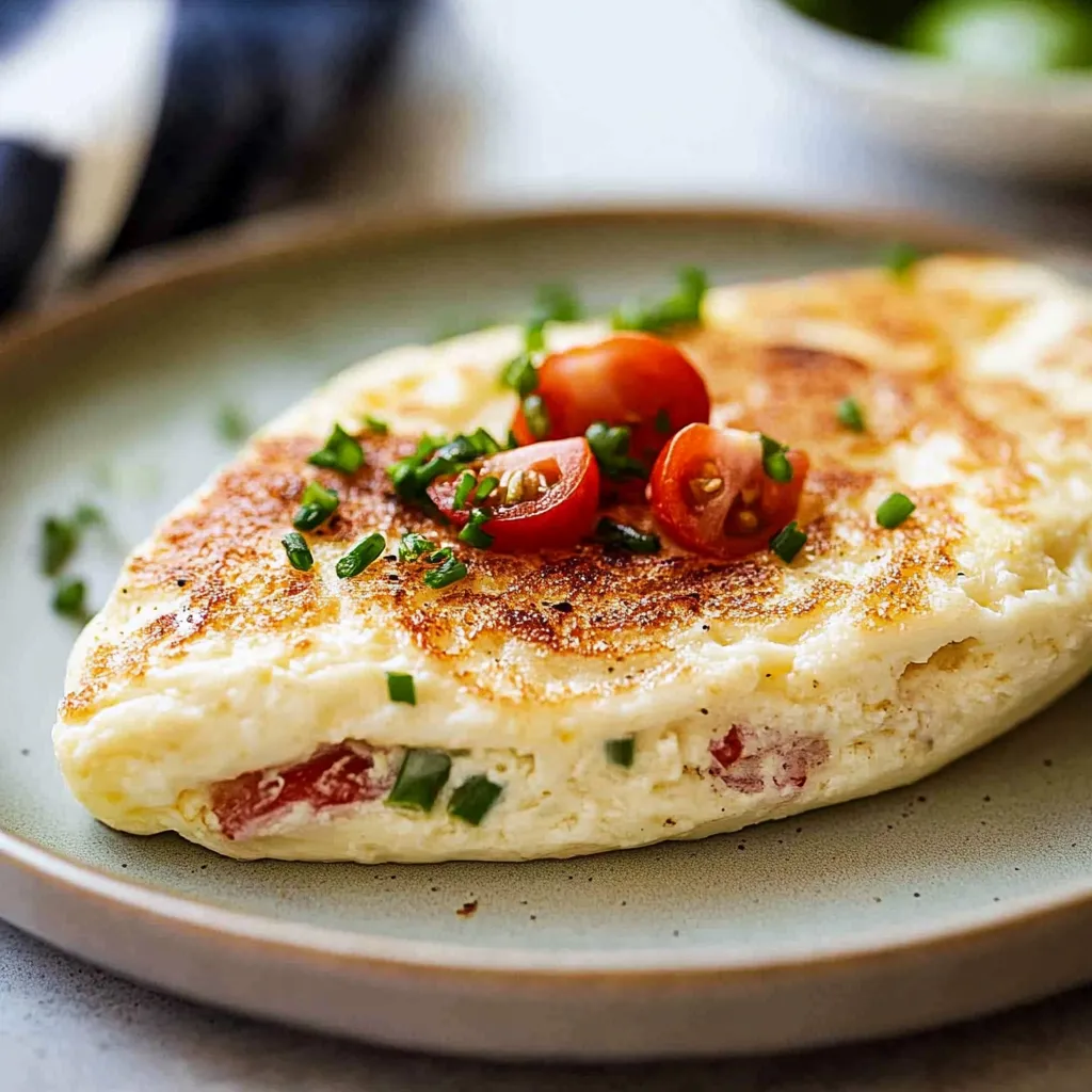Soufflé-style egg white omelette
