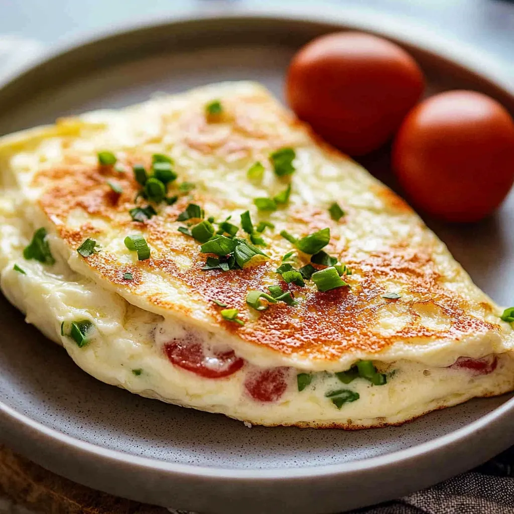 High-protein egg white omelette
