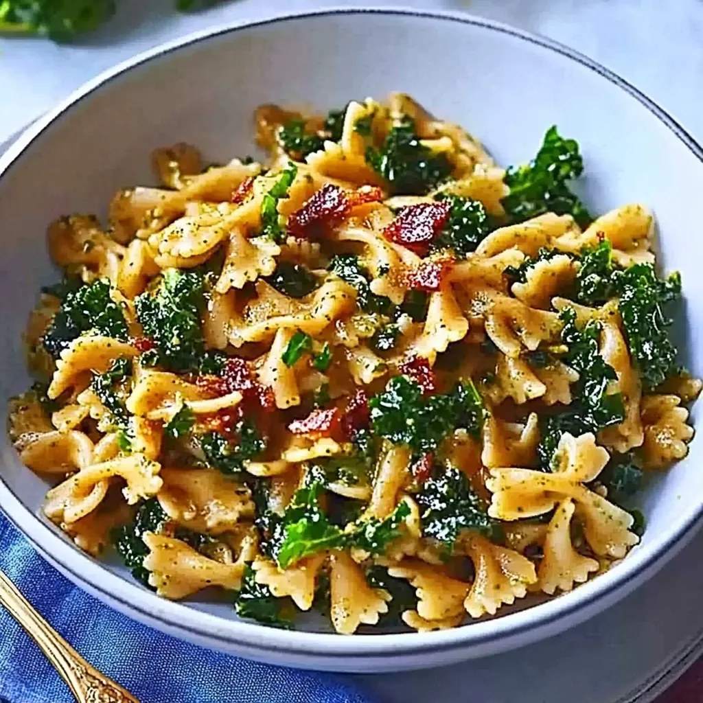 Wholemeal pasta with pesto
