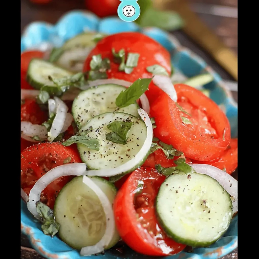 A FRESH SUMMER SALAD WITH A LIGHT MARINADE