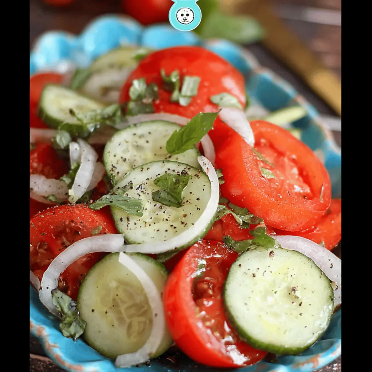 A FRESH SUMMER SALAD WITH A LIGHT MARINADE