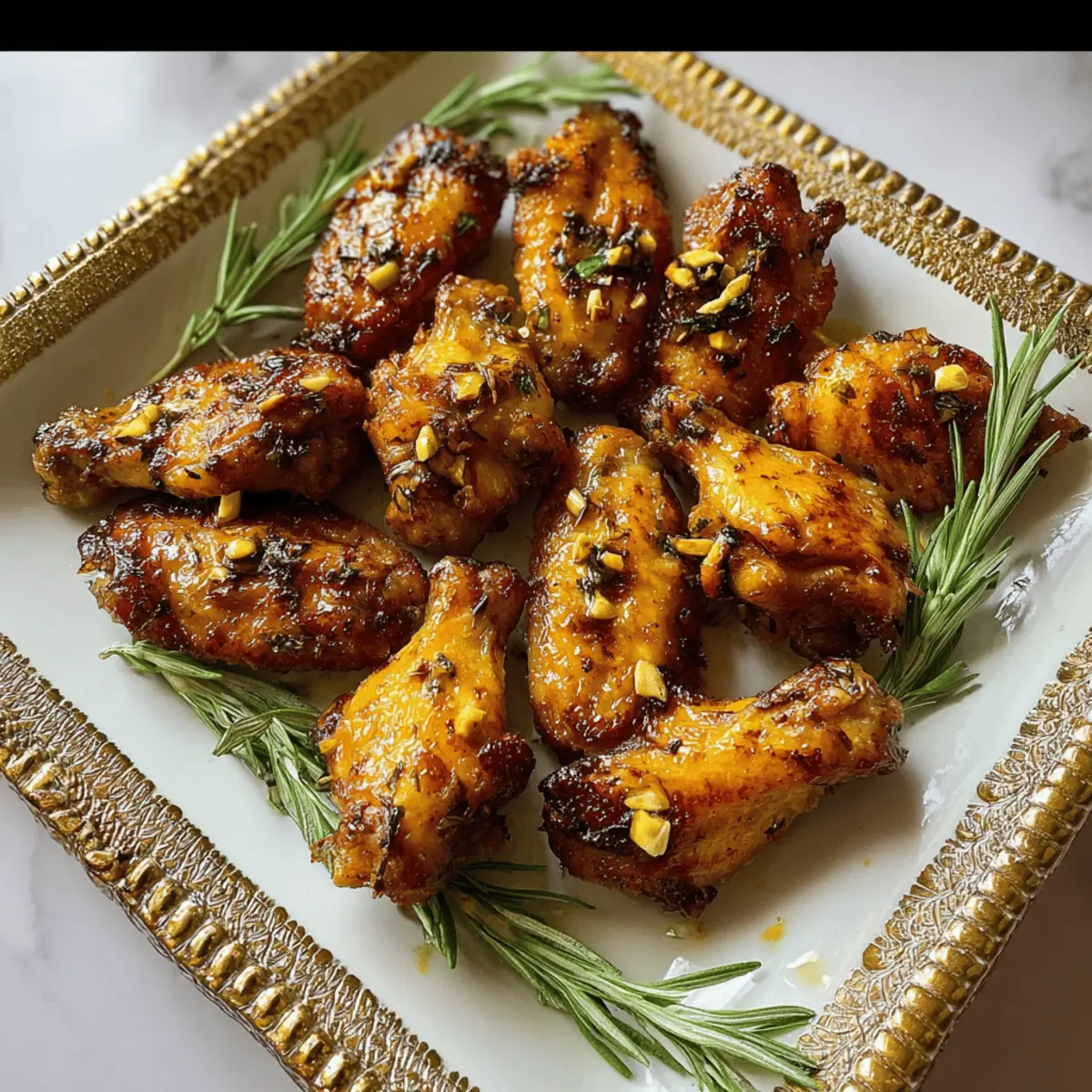 Air Fryer Garlic Rosemary Chicken Wings