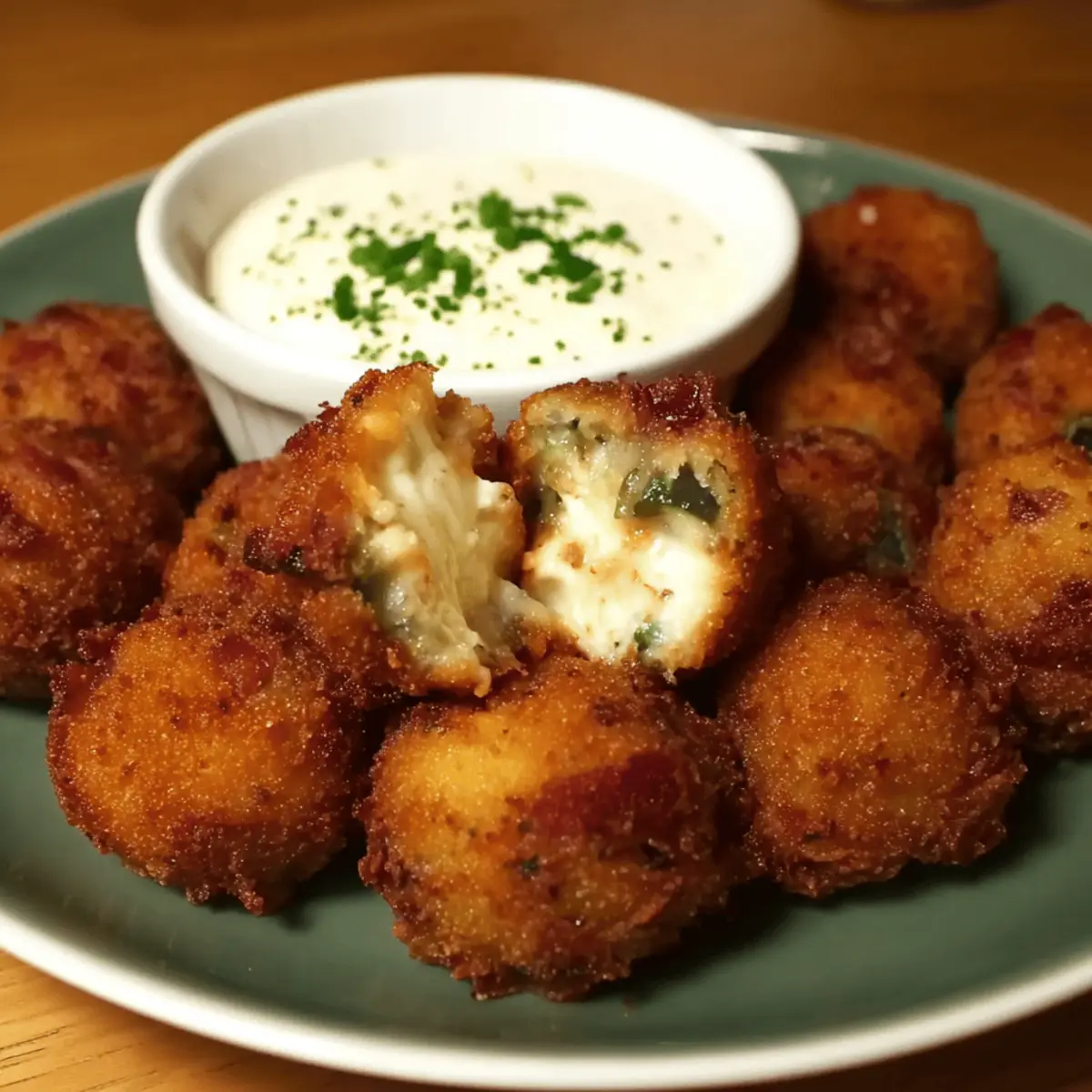 Bacon jalapeño popper bites