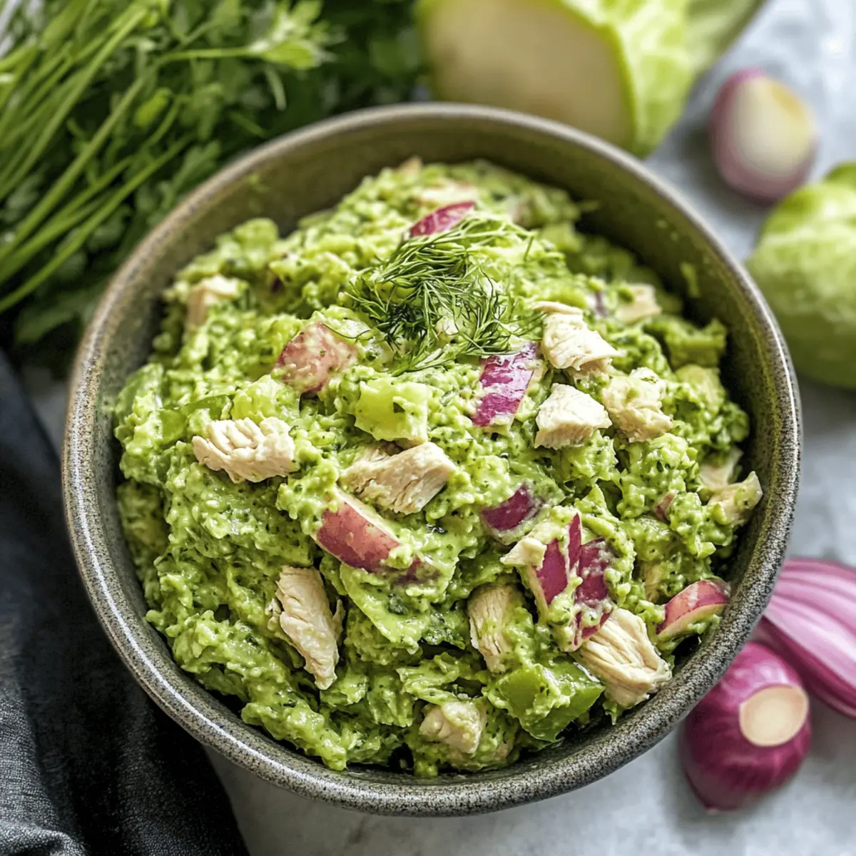 Healthy Green Goddess Chicken Salad