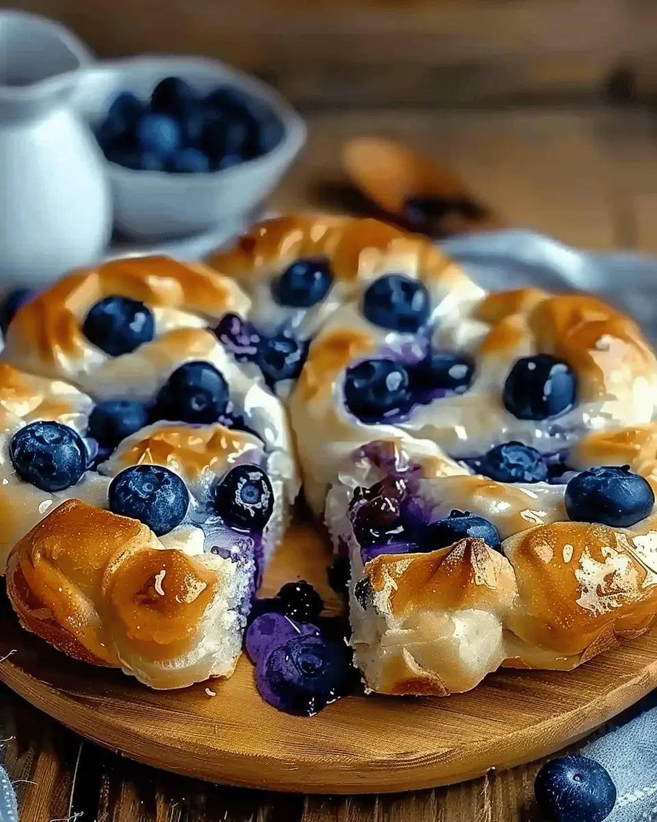 Cttage Cheese Blueberry Cloud Bread:
