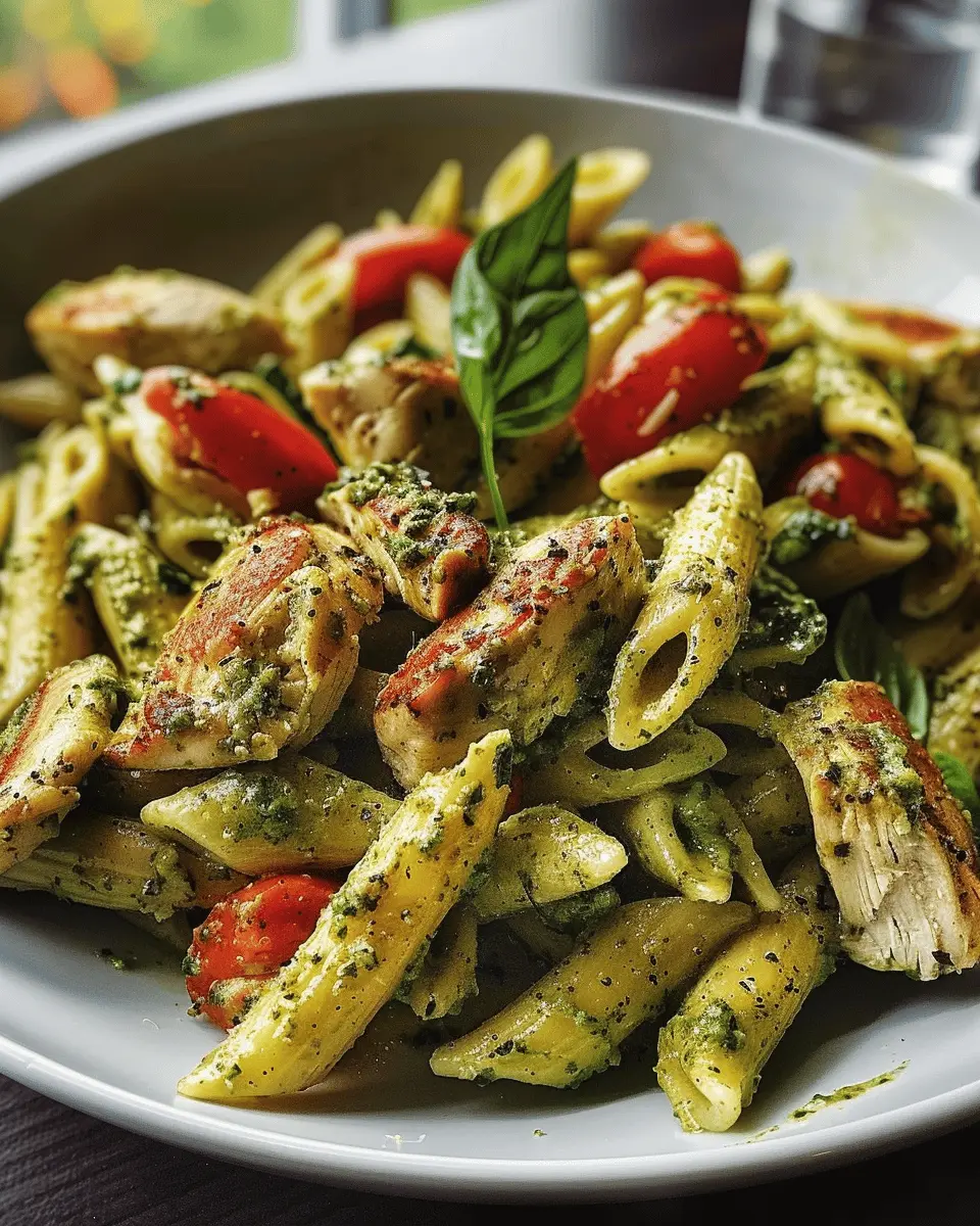 Delicious Chicken Pesto Pasta