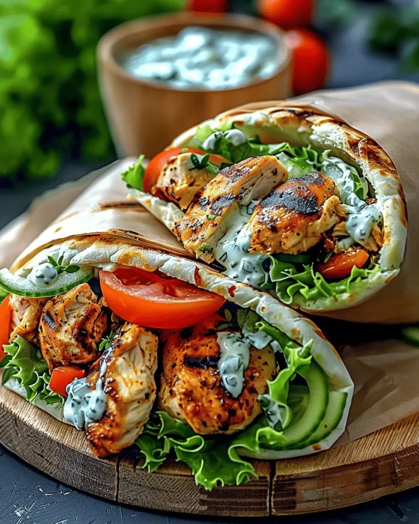 Mediterranean Chicken Gyros