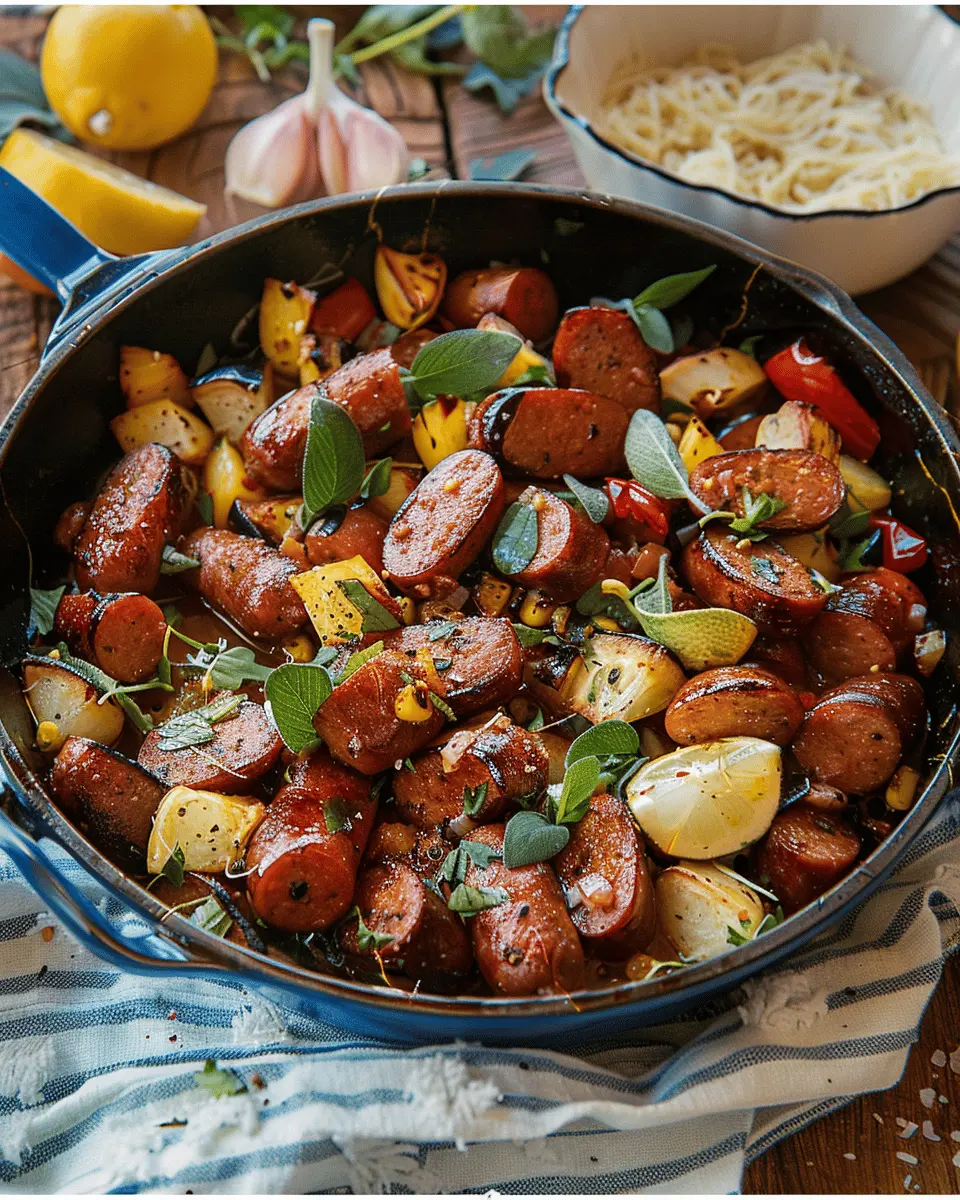Sausage Skillet with Andouille Sausage