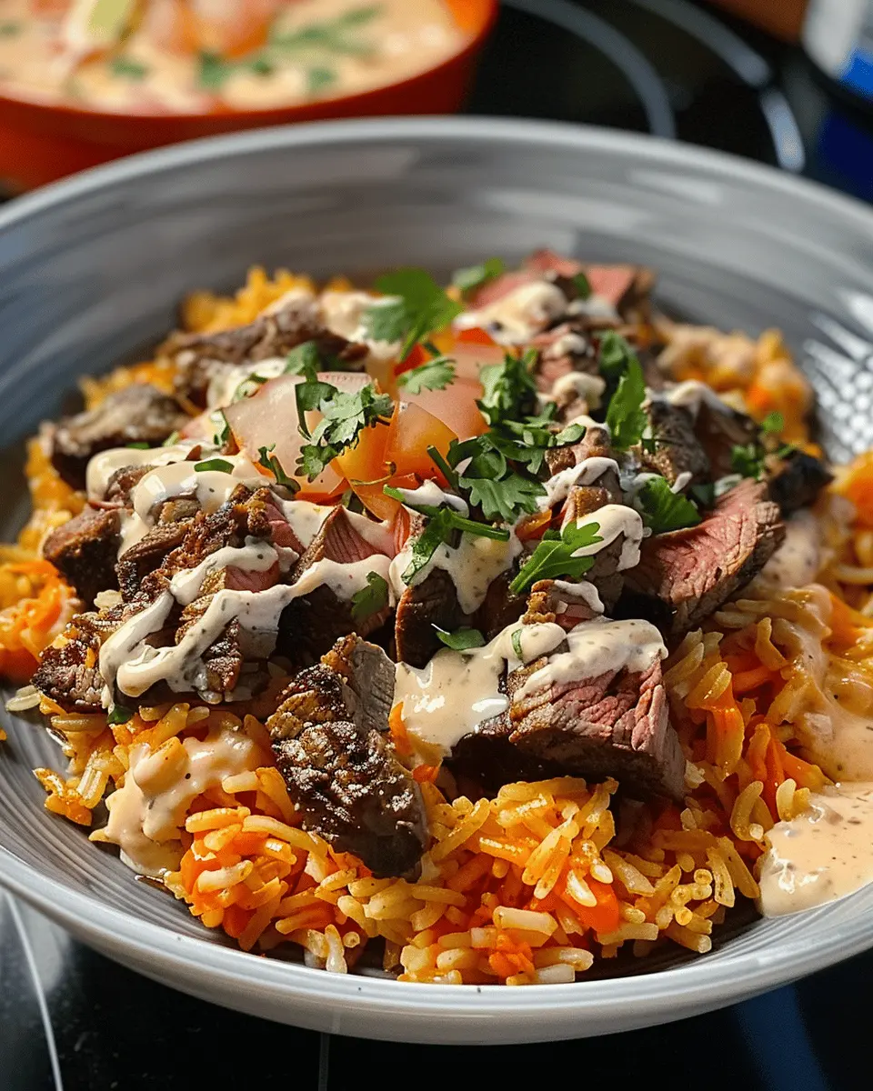 Steak Queso Rice
