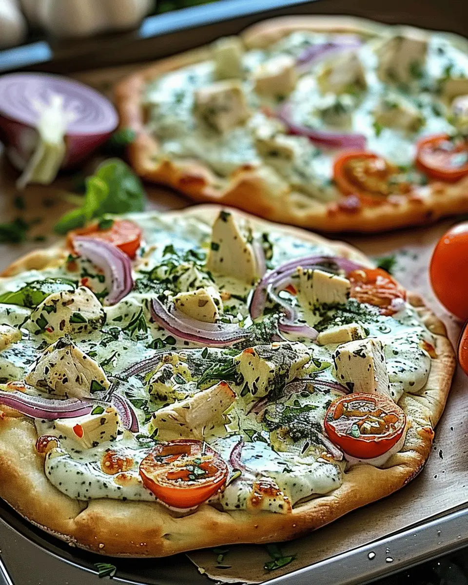 Tzatziki Chicken Pizza