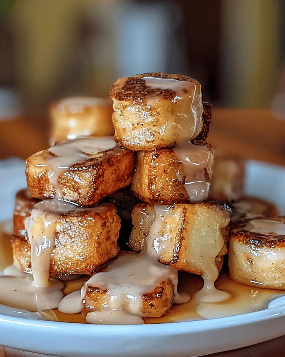 Cinnamon Roll French Toast Bites
