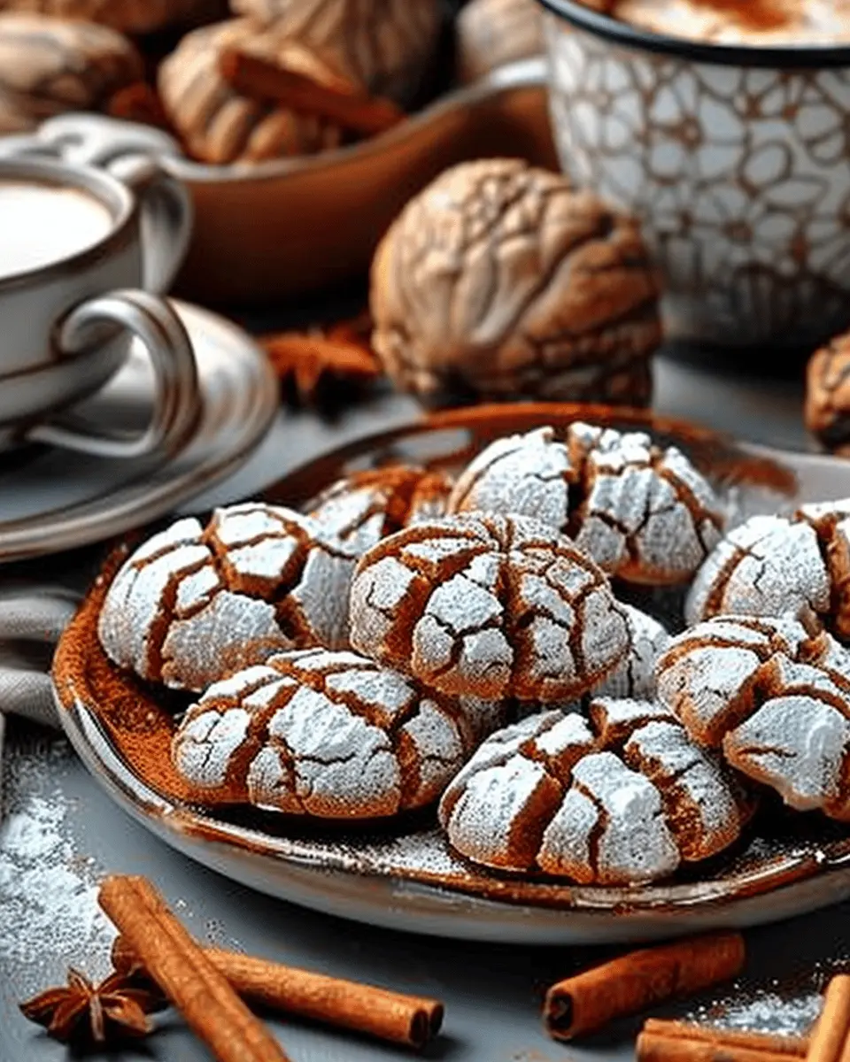 Cinnamon Coffee Crinkles