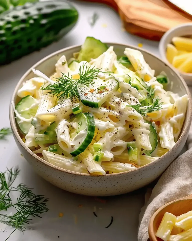 Healthy Cucumber Pasta Salad