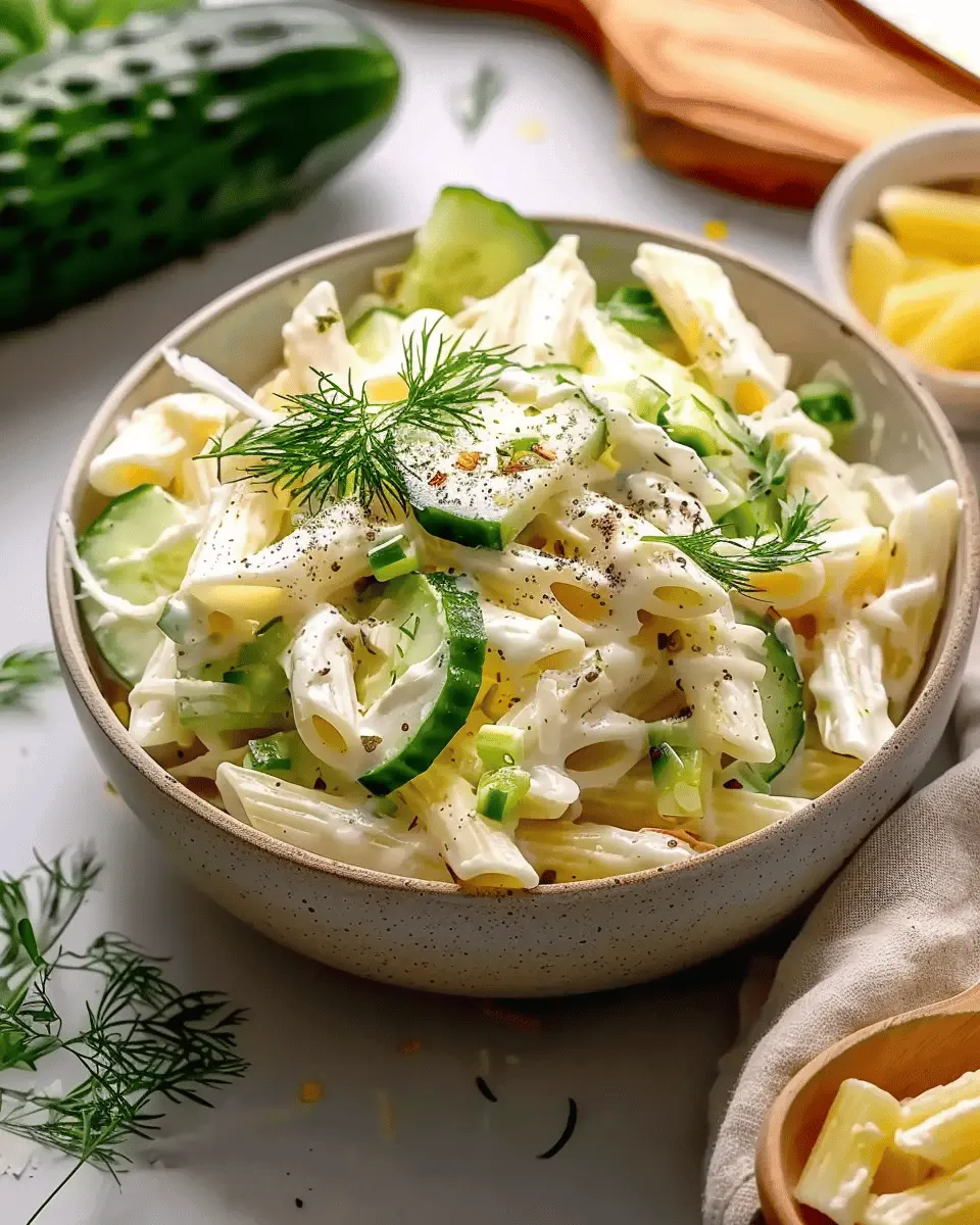 Healthy Cucumber Pasta Salad