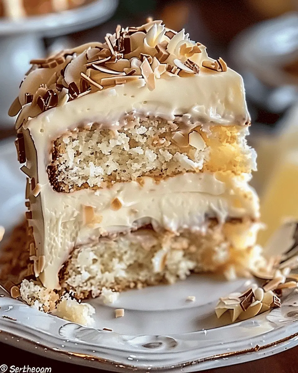 White German Chocolate Cake