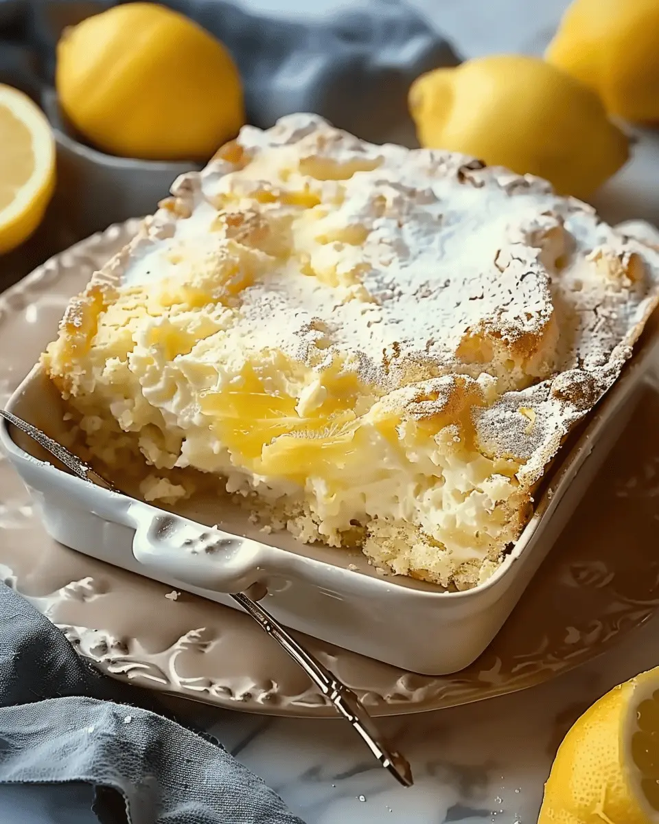 Lemon Cream Cheese Dump Cake