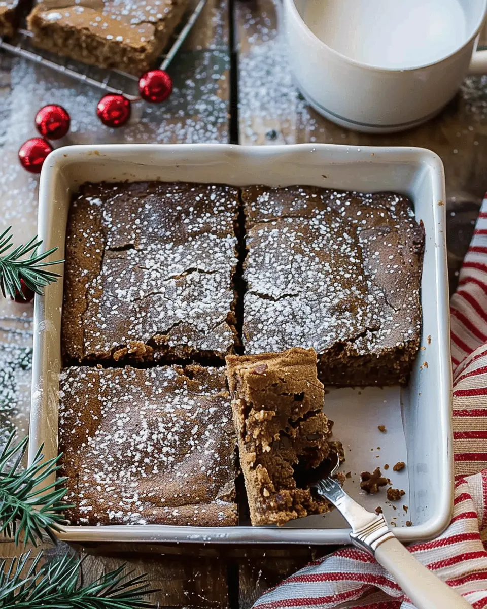 Gingerbread Brownies
