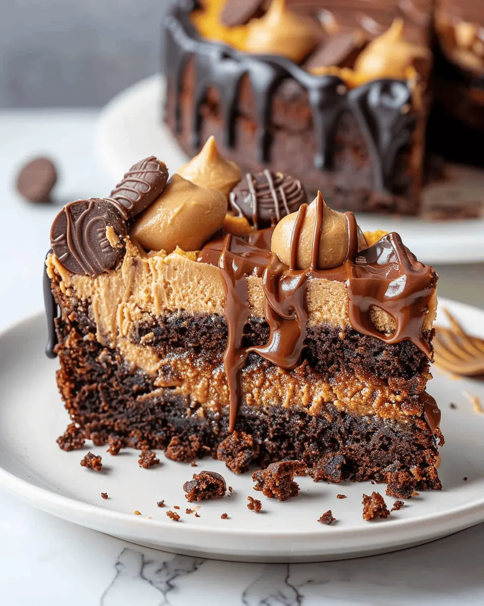 peanut butter cup dump cake