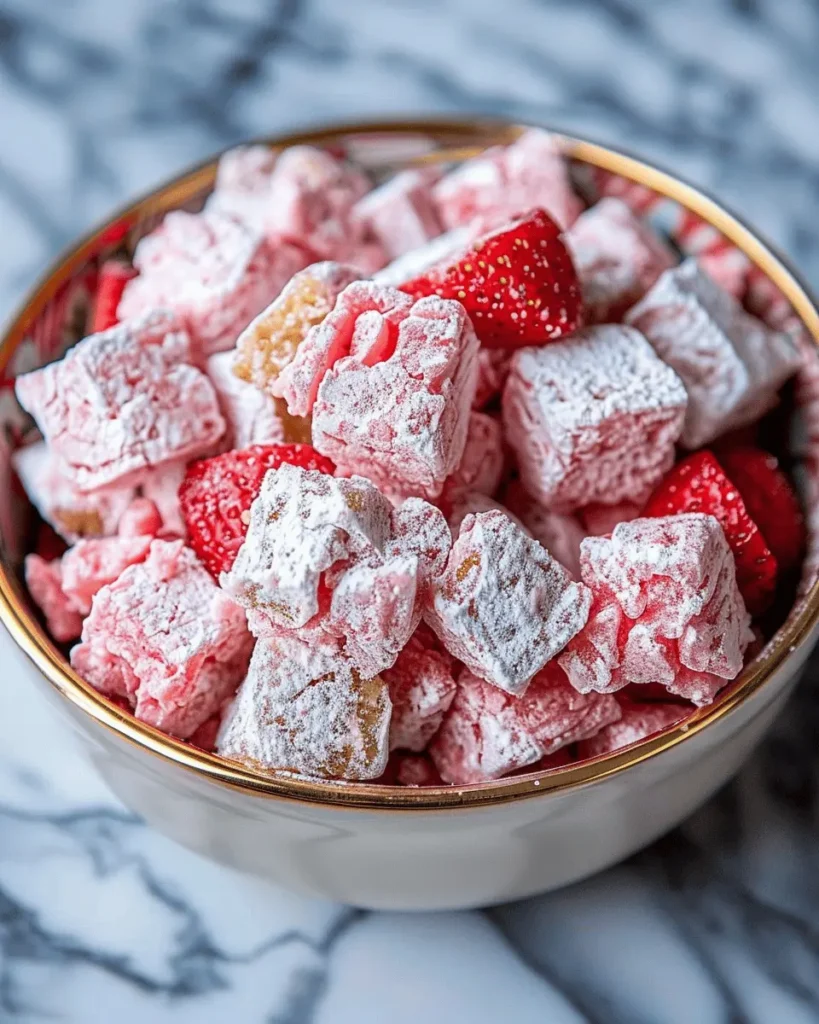 Strawberry Shortcake Puppy Chow