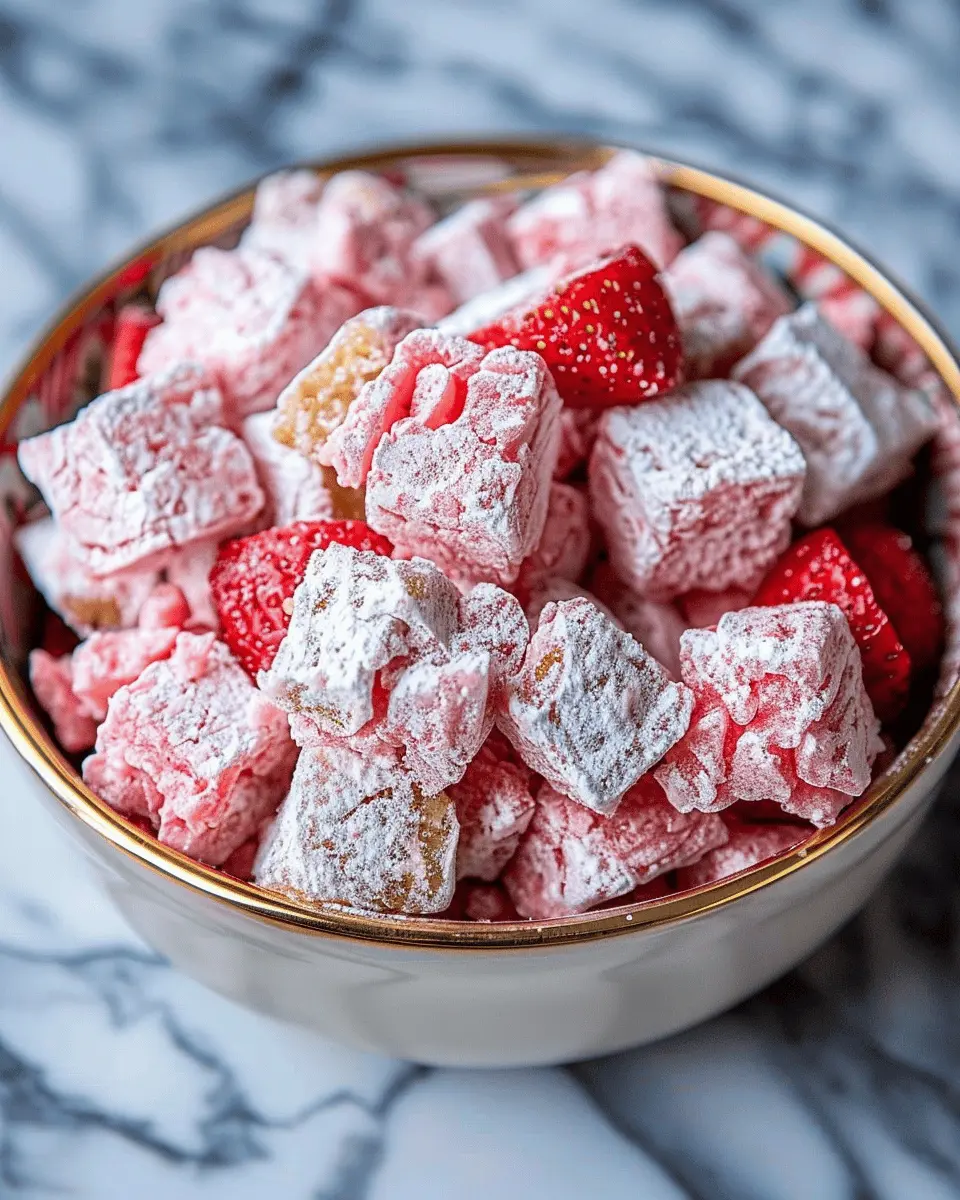 Strawberry Shortcake Puppy Chow
