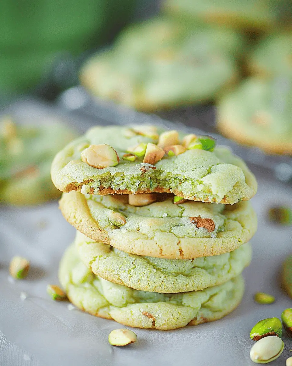 Pistachio Pudding Cookies