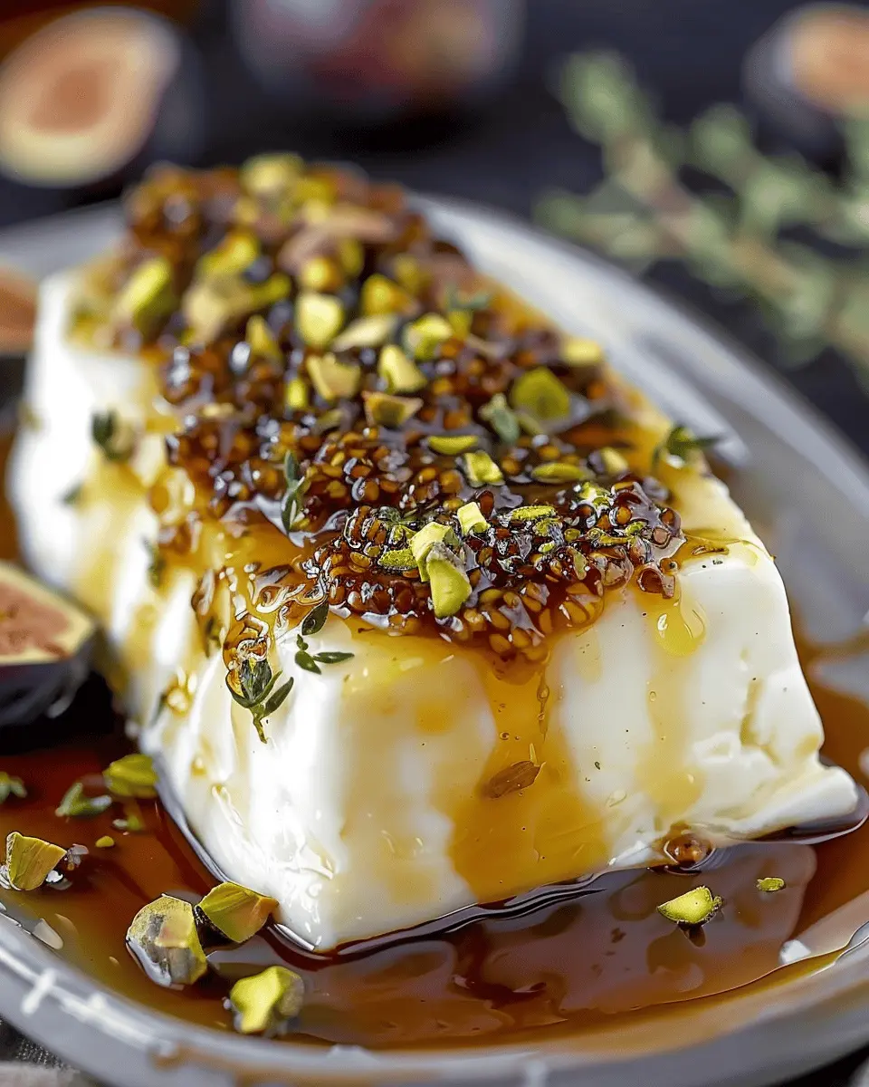 Goat Cheese Appetizer with Honey, Fig & Pistachios