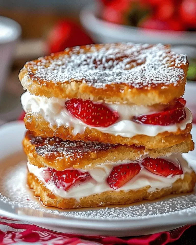 Fried Strawberry Cheesecake Sandwiches