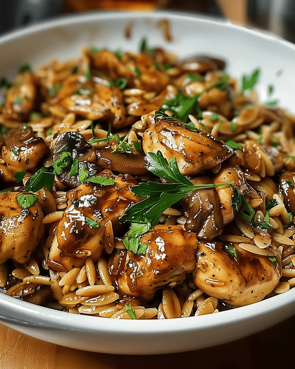 Marsala Chicken Orzo
