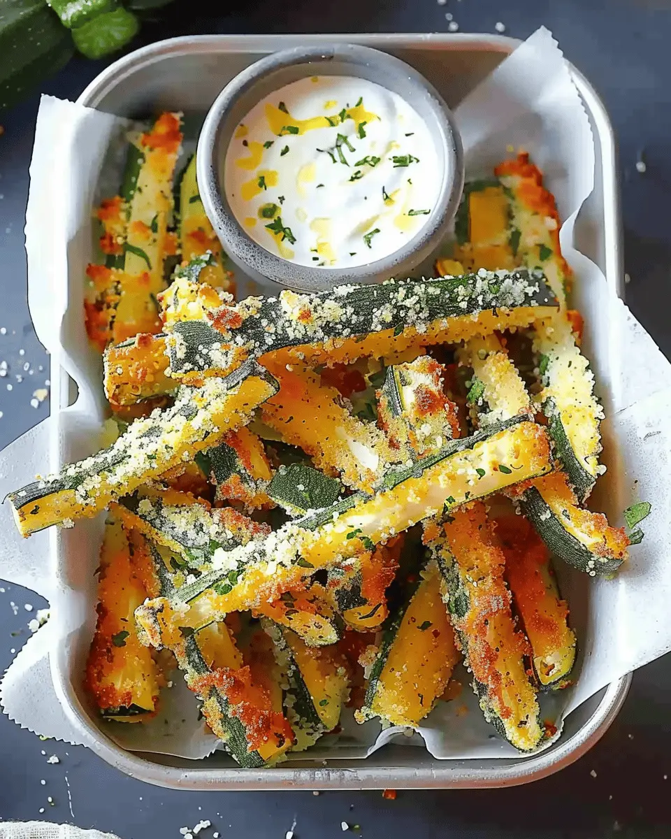 Parmesan Zucchini Fries