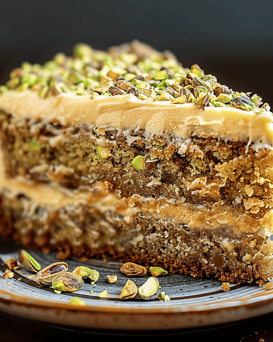 Pistachio Coffee Cake