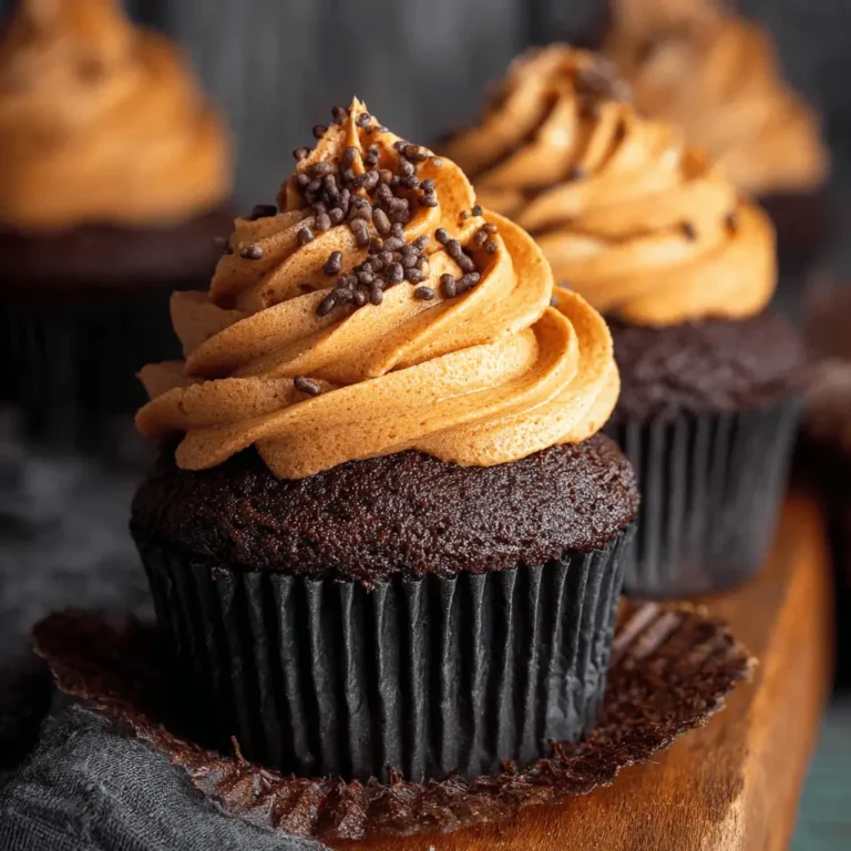 Chocolate Pumpkin Cupcakes