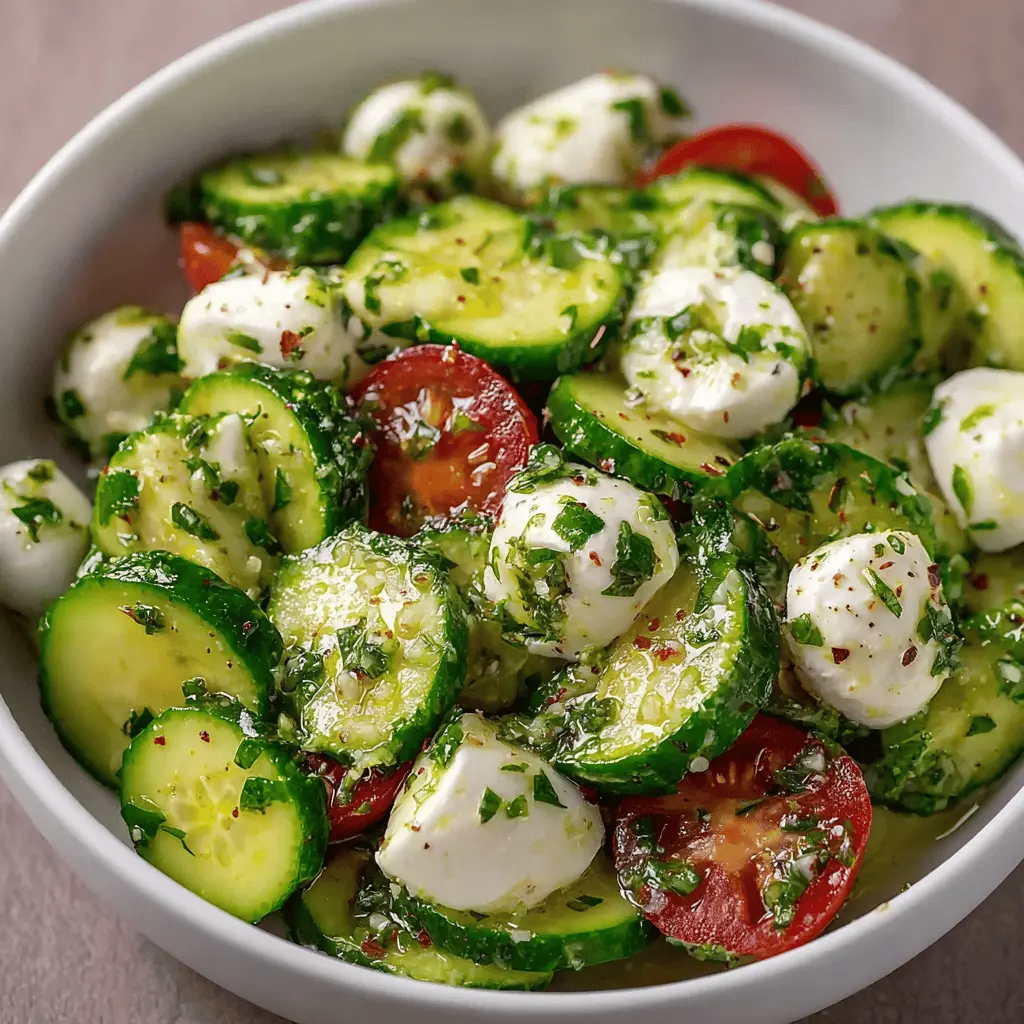 Cucumber Mozzarella Salad