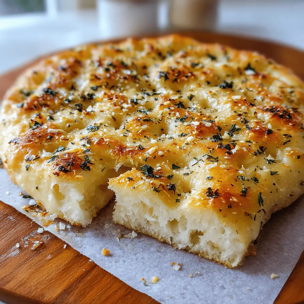 Garlic Parmesan Focaccia Bread