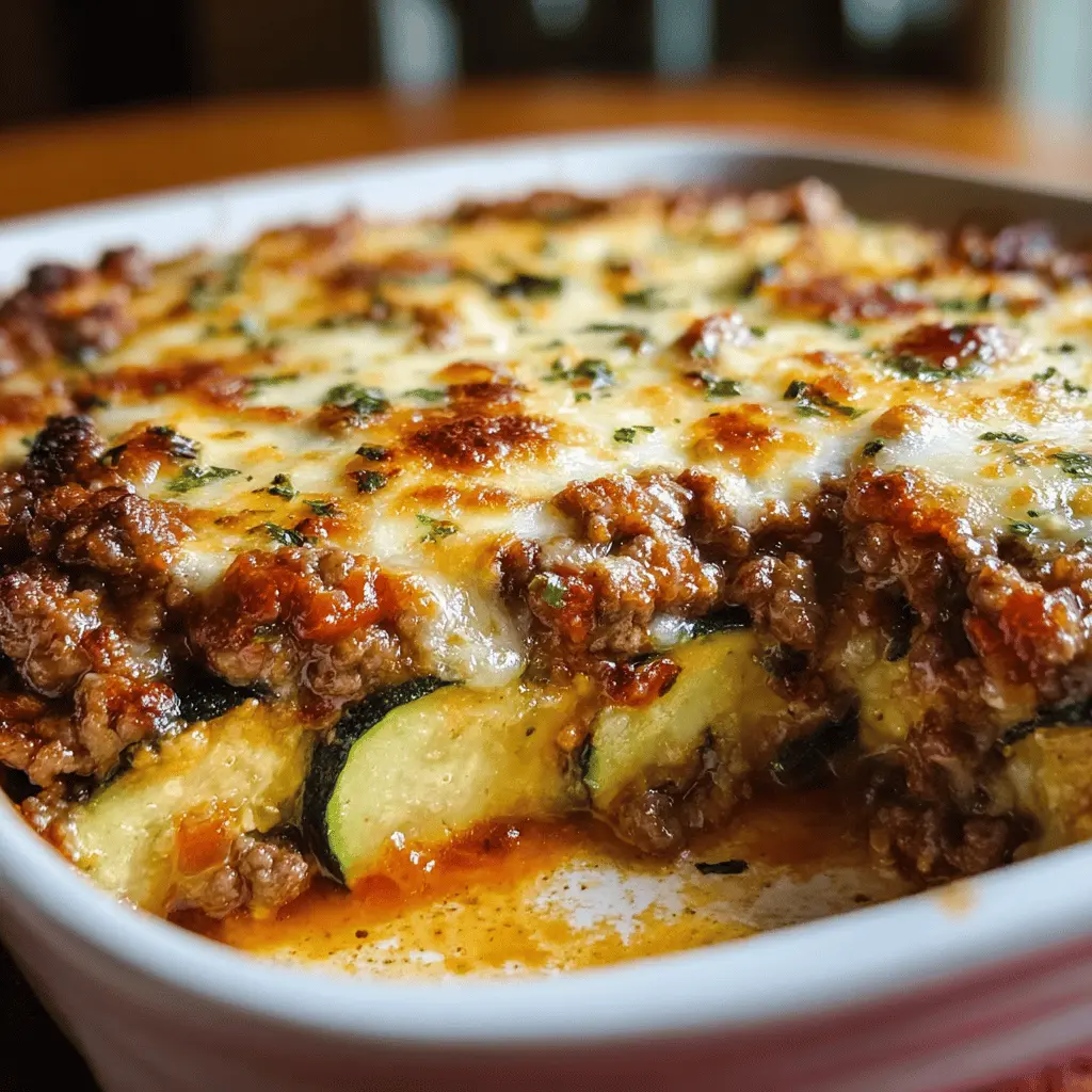 Ground Beef Zucchini Casserole