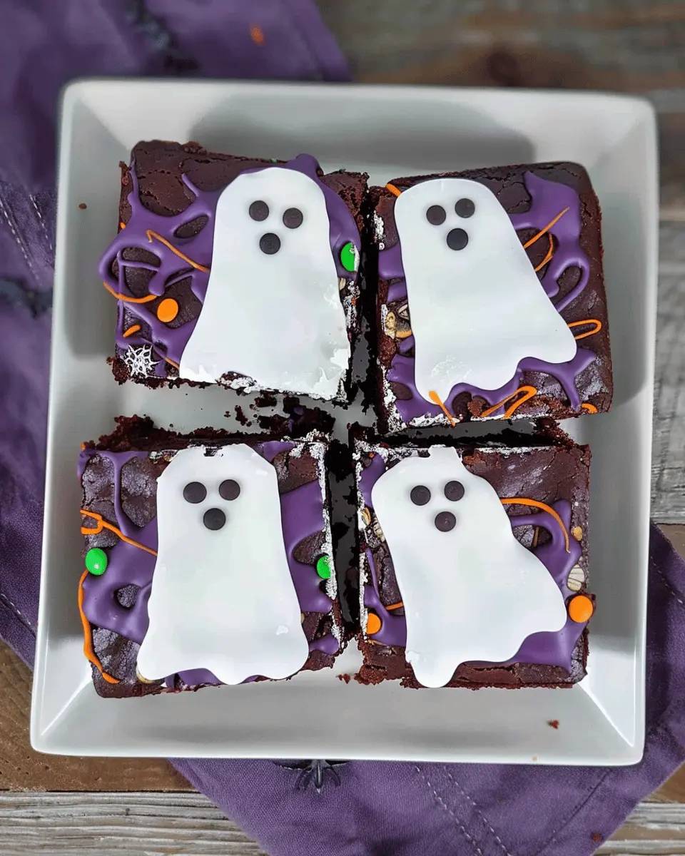 Halloween Ghost Brownies