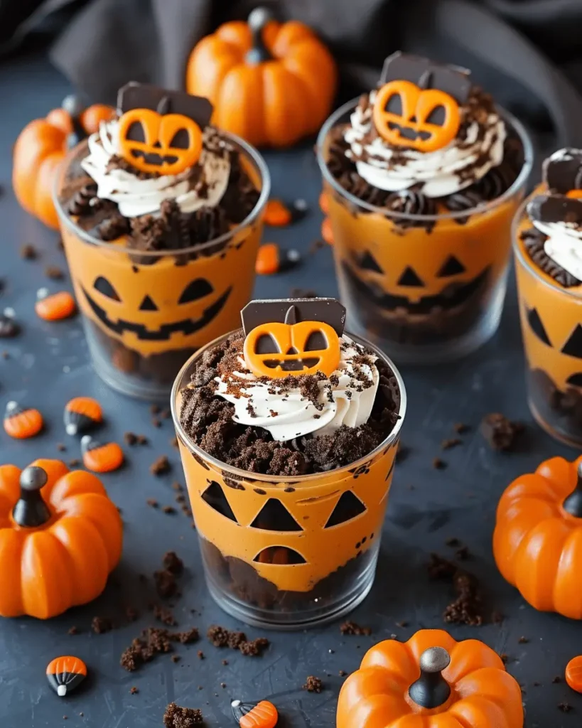 Halloween Pumpkin Patch Dirt Cups