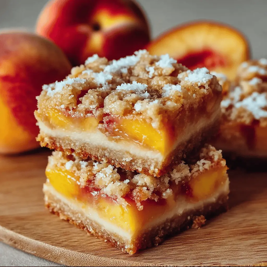 Heavenly Summer Peach Bars