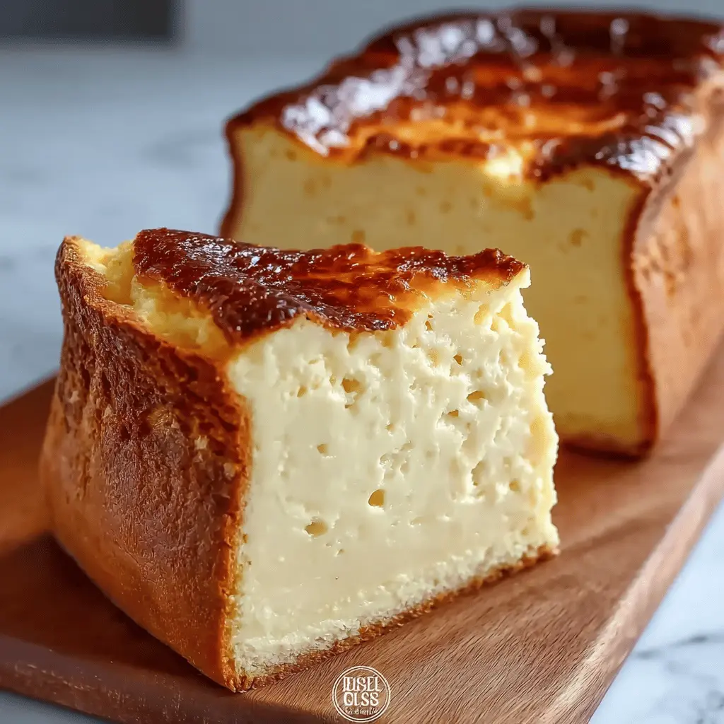 Loaf Pan Basque Cheesecake