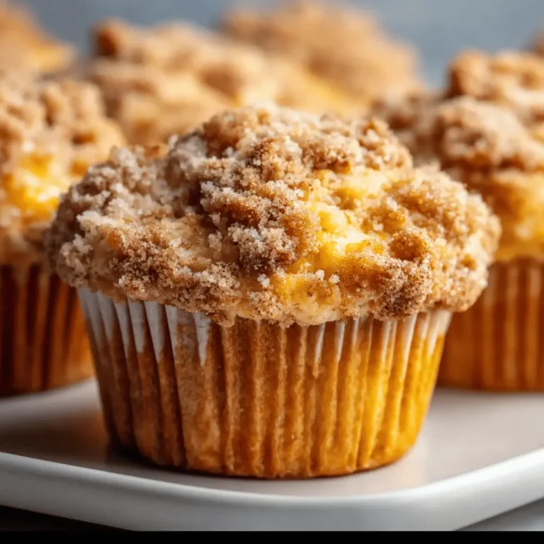 Peach Crumb Topping Muffins