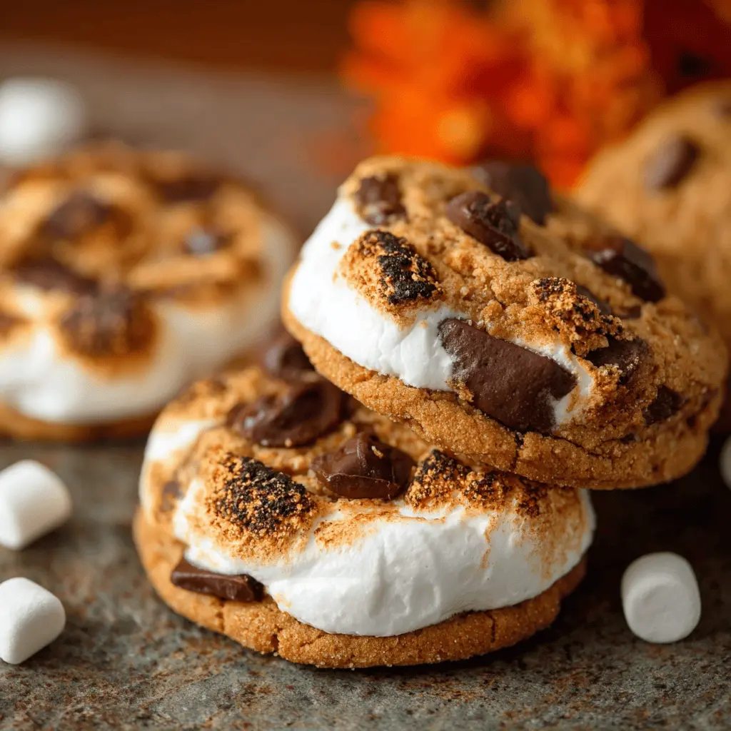 Pumpkin S’mores Cookies