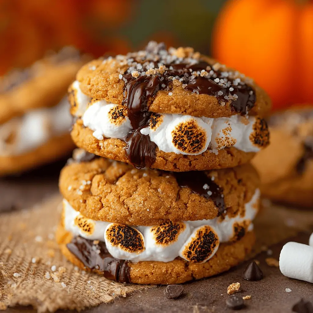 Pumpkin S’mores Cookies