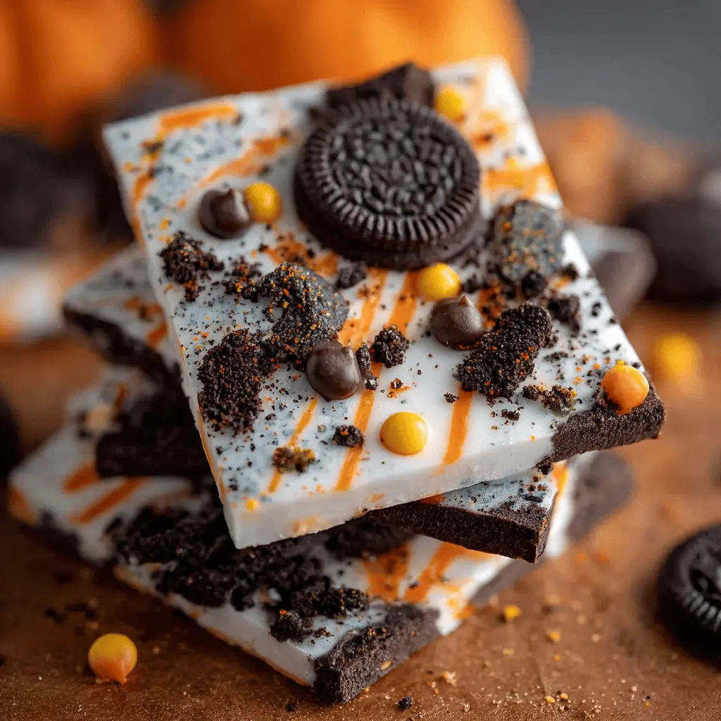 Spooky Halloween Oreo Bark
