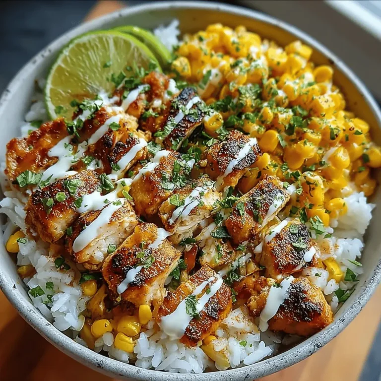 Street Corn Chicken Rice Bowl