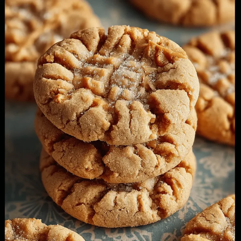 Thick and Chewy Peanut Butter Cookies