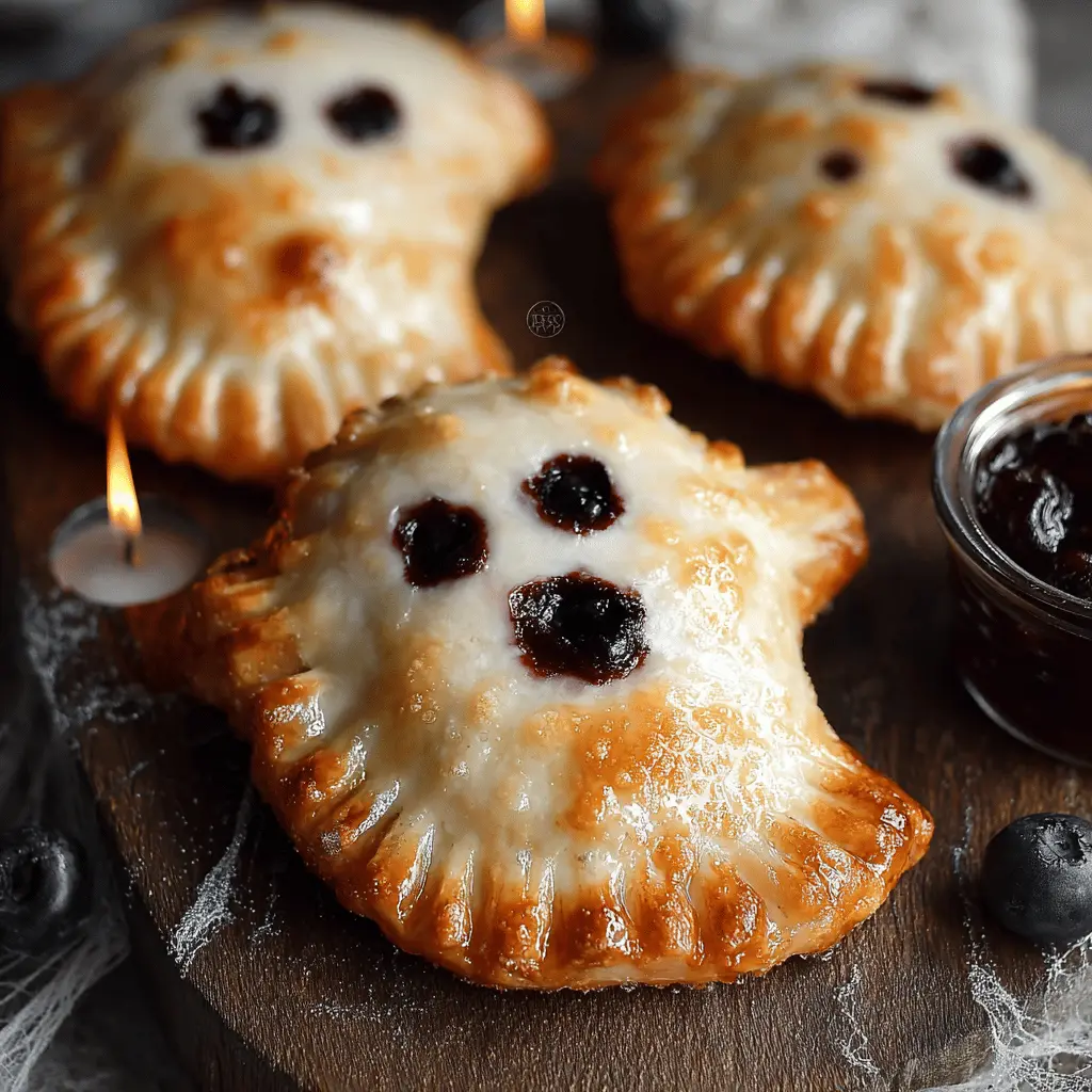 Vegan Blueberry Ghost Hand Pies