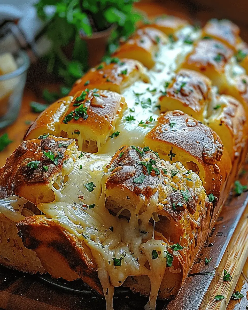 Cheesy Garlic Bliss Pull-Apart Bread