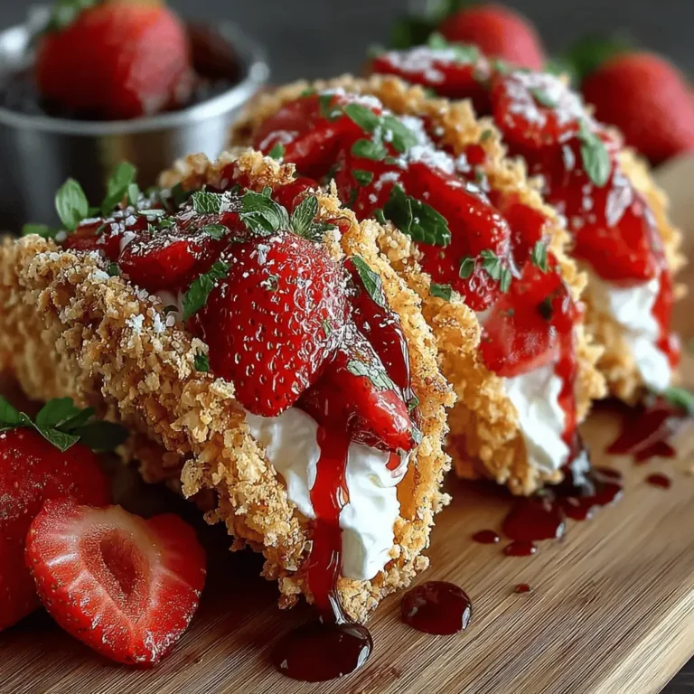 Strawberry Crunch Cheesecake Tacos