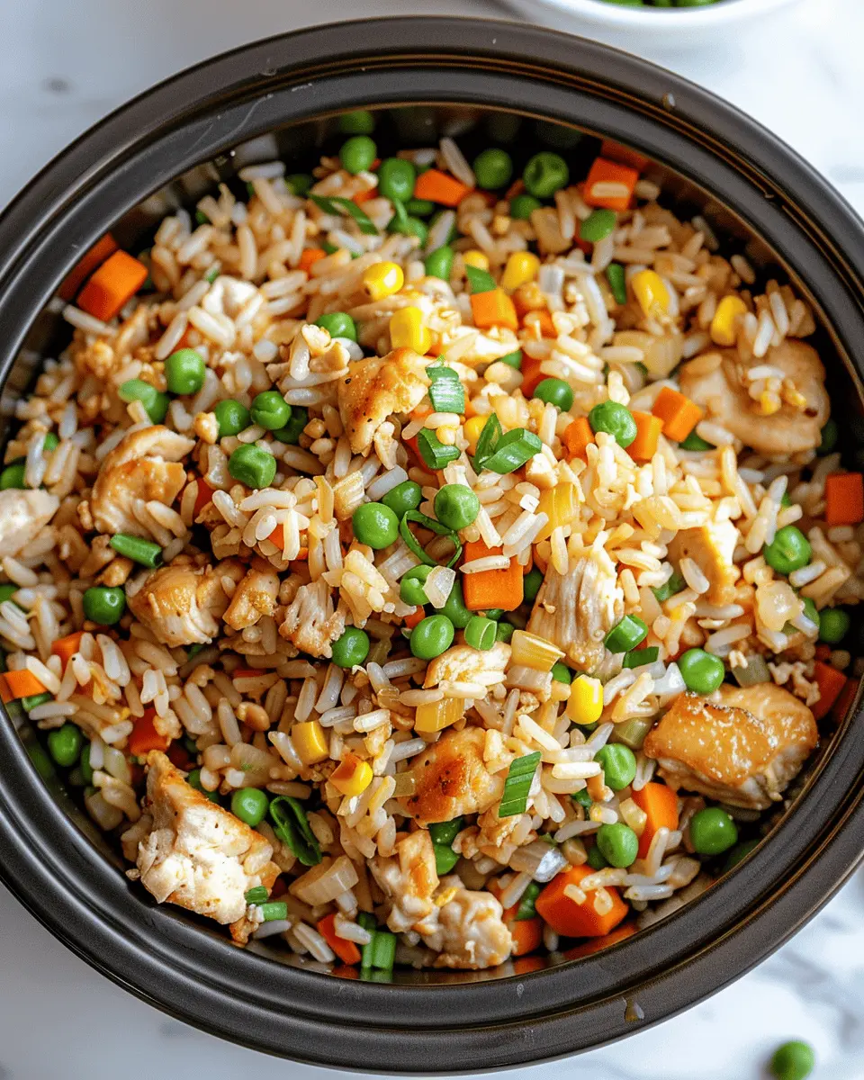Crockpot Chicken Fried Rice